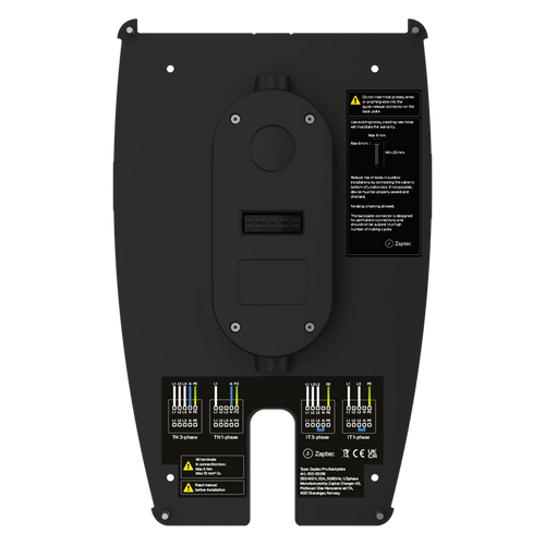 Backplate for Zaptec Pro Installation